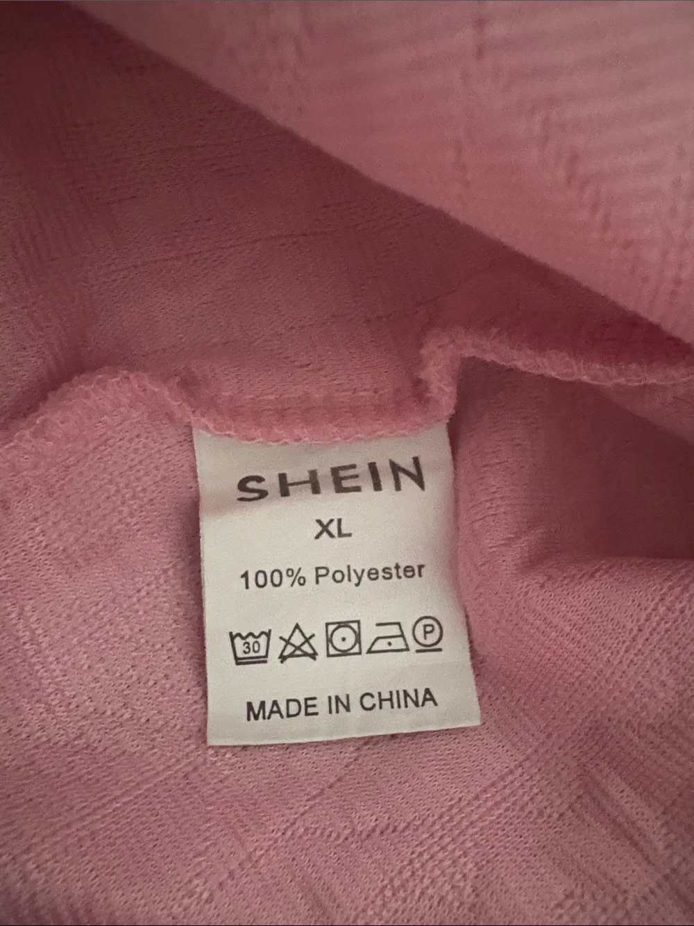 SHEIN Pastel Pink Cable Knit Half-Zip Hoodie Sweatshirt - Picture 7 of 7